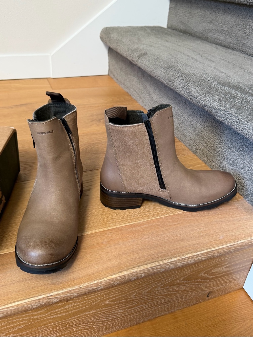 Kamik Isabella Lo Women's Ankle Booties in Fossil (Light Brown)